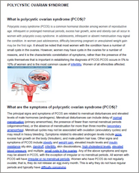 Polycystic Ovarian Syndrome