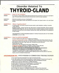 Thyroid Gland Disorder